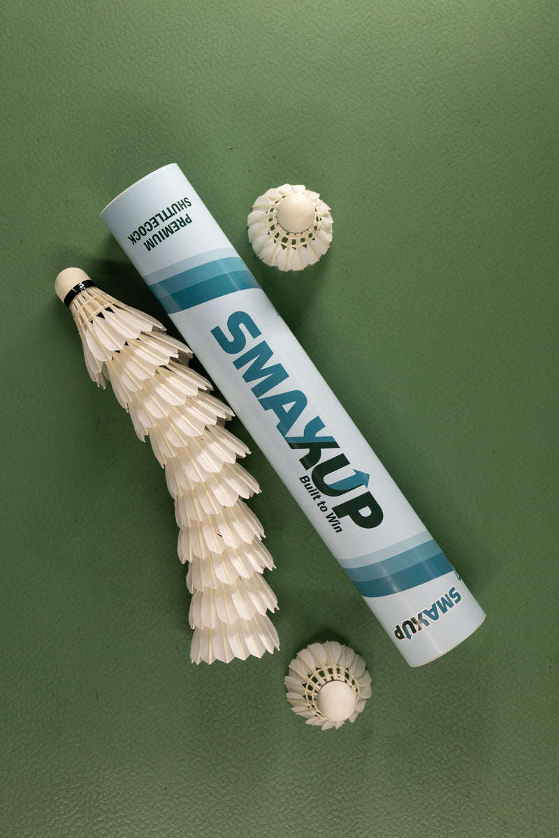SmaxUp shuttlecock products on court