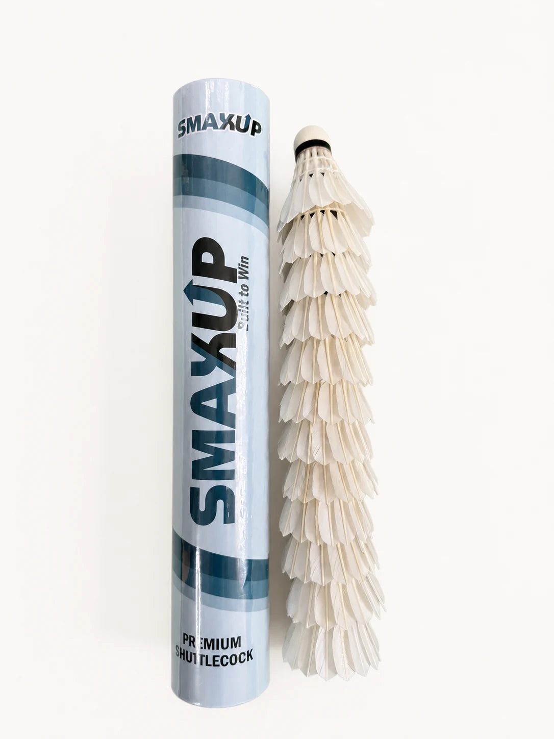 SmaxUp shuttlecock tube and feather shuttlecocks
